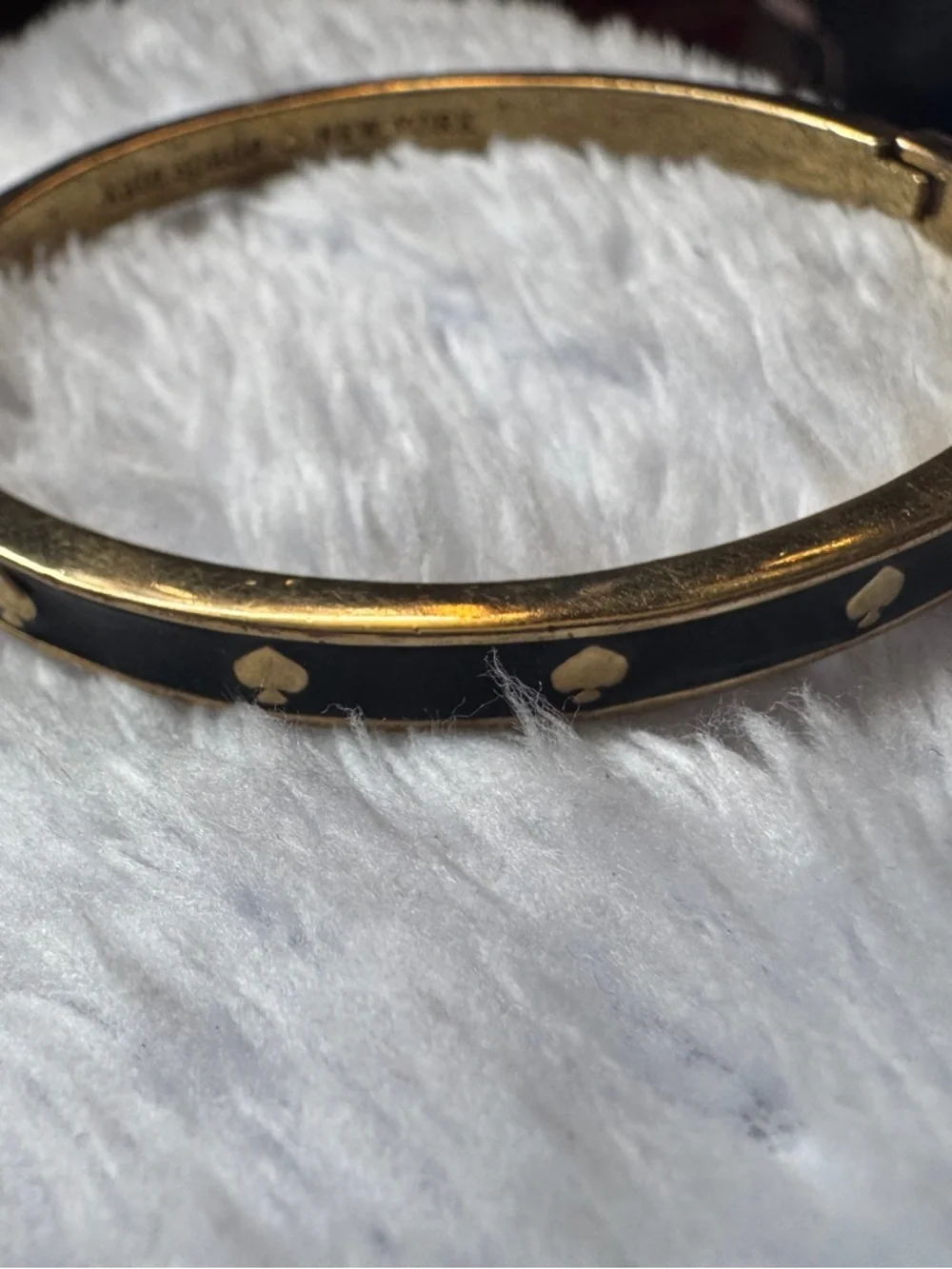 Black and Gold Kate Spade Bangle Bracelet - Picture 4 of 5
